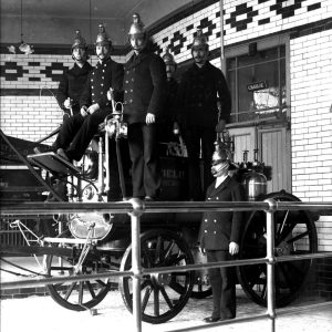 Firemen in the Engine House