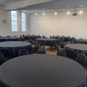 Event Space round tables and full seating